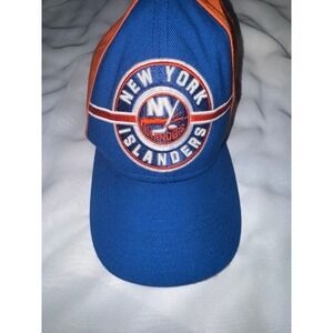 NY Islanders blue and orange Adidas NHL hook loop‎ adjustable cap
